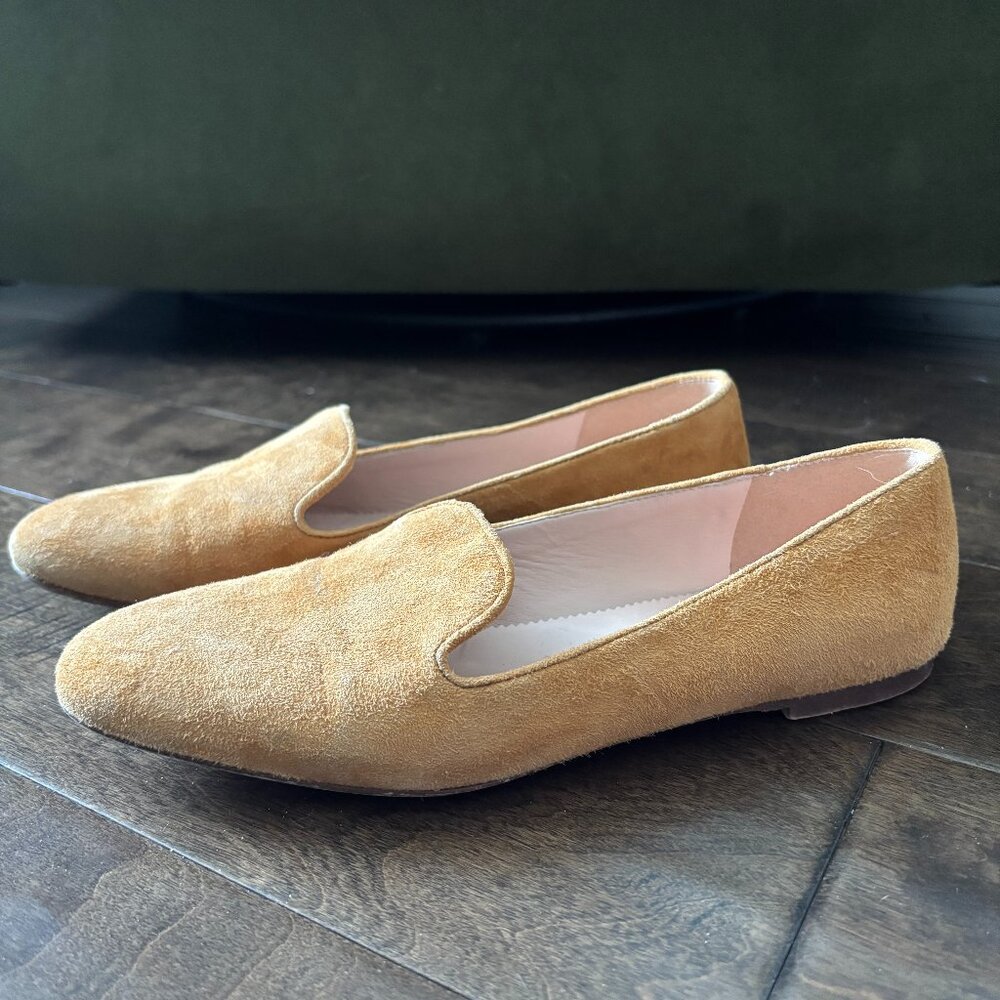 J.Crew Suede Loafers Golden Yellow 6.5